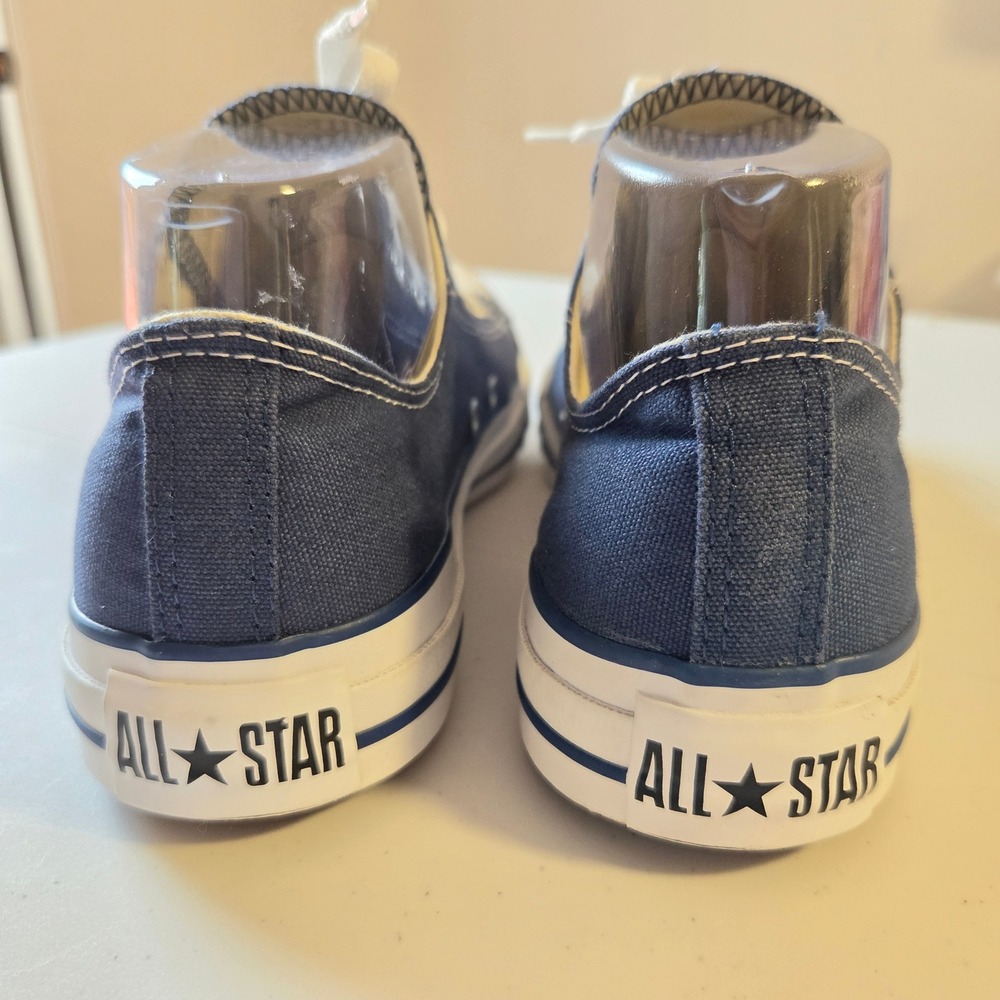 Converse Chuck Taylor All Star Low Top Navy Blue Canvas Sneakers Men 6.5 Wmn 8.5 - Picture 3 of 12